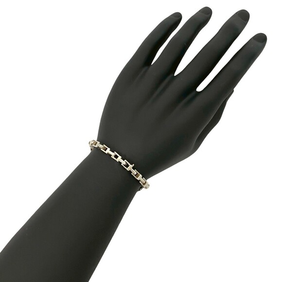 TIFFANY & Co. Tiffany Analog Chain Bracelet 925 Sterling Silver Bracelet Ba...